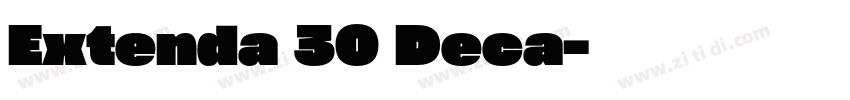 Extenda 30 Deca字体转换